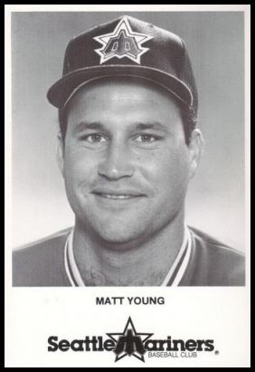 1986 Seattle Mariners Postcards 16 Matt Young.jpg